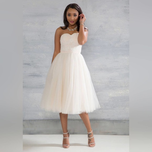 Chi Chi London Dresses & Skirts - NWT Chi Chi London A Love Above The Rest Dress in Blush Pink Size 2
